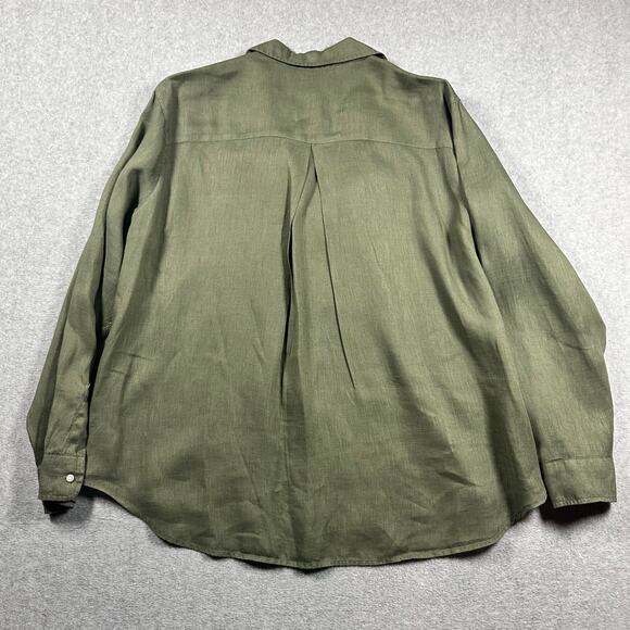 Grayson Hero Linen Button Up Olive 5 (XL) - Picture 6 of 6